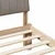 Vidaxl Kovinska posteljna konstrukcija Rjava in taupe 135 x 190 cm
