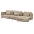 SÖDERHAMN Sofa ležaj 4-sed, s lenjivcem/Kelinge bež