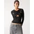 Pull&Bear Majica črna