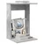 Bocni stol Betonski sivi 40 x 38 x 62,5 cm Konstruirano drvo