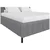 Carryhome OBLAZINJENA POSTELJA 140 cm x 200 cm , tekstil svetlo siva
