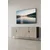 Hanah Home komoda Evva 150, 150 cm, antracit / srebrna / travertin