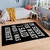 Conceptum Hypnose Tepih Hmi Kdc-76, Pravougaoni, 80 x 140 cm, Crno-beli