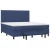 vidaXL vidaXL Box spring postelja z vzmetnico modra 160x200 cm blago, (20893582)