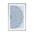 Plakat s paspartujem Mandala z detajli v modri barvi - 60x90 no frame