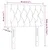 Vidaxl vidaXL Vzglavje postelje z LED zaslonom, kremno, 80x7x78/88 cm, blago