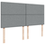 vidaXL Box spring postelja z vzmetnico svetlo siva 200x200 cm blago
