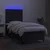Vidaxl Box spring postelja z vzmetnico LED črna 90x190 cm blago