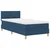 LED Box Spring Krevet s jastukom Plava 90 x 190 cm tkanina