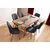 HANAH HOME Set Trpezarijski sto i 6 stolica Lidyana Anthracite