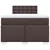 Vidaxl Box spring postelja z vzmetnico temno rjava 120x190 cm blago