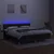 Vidaxl Box spring postelja z vzmetnico LED črna 160x200 cm blago
