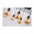 Aspa Viseća Lampa Black 6X40W E27 Brown Lampshade