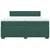 Vidaxl Box spring postelja z vzmetnico temno zelena 200x200 cm žamet