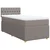 Vidaxl Box spring postelja z vzmetnico taupe 80x200 cm blago
