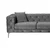 Atelier del Sofa Ugaona garnitura Como Eco, 270x180x72 cm, Antracit