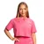 GymBeam Women‘s Limitless Cropped T-Shirt Dragonfruit