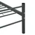 Okvir za krevet sivi metalni 100 x 200 cm