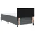Vidaxl LED Box Spring Postelja Temno siva 90 x 190 cm Žamet