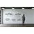 WallXpert metalni zidni ukras 5047, otkucaji srca sa siluetom psa, 75 x 26 cm, crni