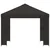 Gazebo 3 x 3 m Antracit Poliester i čelik 190 gsm