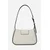 Usnjena torbica Karl Lagerfeld bela barva, A1W30149