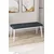 Hanah Home klupa Arwen Bench, 105 cm, antracit / bela