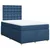 vidaXL vidaXL Box spring postelja z vzmetnico modra 120x190 cm blago, (21305273)