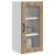Zidni stakleni ormarić 2 pcs Umjetnički hrast 40 x 31 x 80 cm