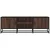 TV ormarić smeđi hrast 120x35x41 cm Konstruirano drvo i metal