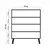 Hanah Home Komoda Multilux Daisy 95x111x36cm Belo-Tamnoplava