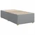 Box spring postelja z vzmetnico svetlo siva 80x200 cm blago