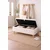 Hanah Home Rena tapacirana klupa s prostorom za odlaganje 90 × 45 × 30 cm, bela