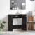 Stol s ladicama Crni hrast 77.5 x 43 x 79 cm Konstruirano drvo