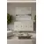 HANAH HOME Komoda Salkim 120 White Travertine Silver