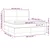 vidaXL Box spring postelja z vzmetnico LED črna 160x200 cm blago