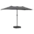 Vrtni suncobran Antracit 385 x 209 x 244 cm Poliester
