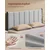 Songmics Postelja okvir 207x1415x104 cm Siva