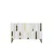 Hanah Home komoda Nota 120, 120 cm, hrast Sapphire / bela / zlatna