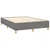 Vidaxl Box spring postelja z vzmetnico LED temno siva 140x190 cm blago