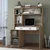 Hanah Home Radni sto i polica za knjige, Beli
