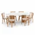 HANAH HOME Set Trpezarijski sto i 6 stolica Bohemian Round Italian 7