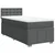 vidaXL Box spring postelja z vzmetnico temno siva 100x200 cm blago
