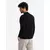 Ombre Mens knitted half turtleneck with viscose - mustard