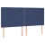 vidaXL vidaXL Box spring postelja z vzmetnico moder 200x200 cm blago, (21118406)