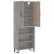 The Living Store The Living Store Visoka komoda siva sonoma 69,5x34x180 cm inženirski les - Visoka Omarica, (21660923)