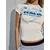 Bershka Majica  modra / svetlo modra / bela