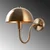 Opviq Zidna lampa Togg-14826, 20x35x27cm, IP20, Zlatna boje