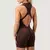 GymBeam Women‘s NEO Zip-Up Jumpsuit Mocha M