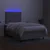 Vidaxl Box spring postelja z vzmetnico LED sv. siva 120x200 cm blago